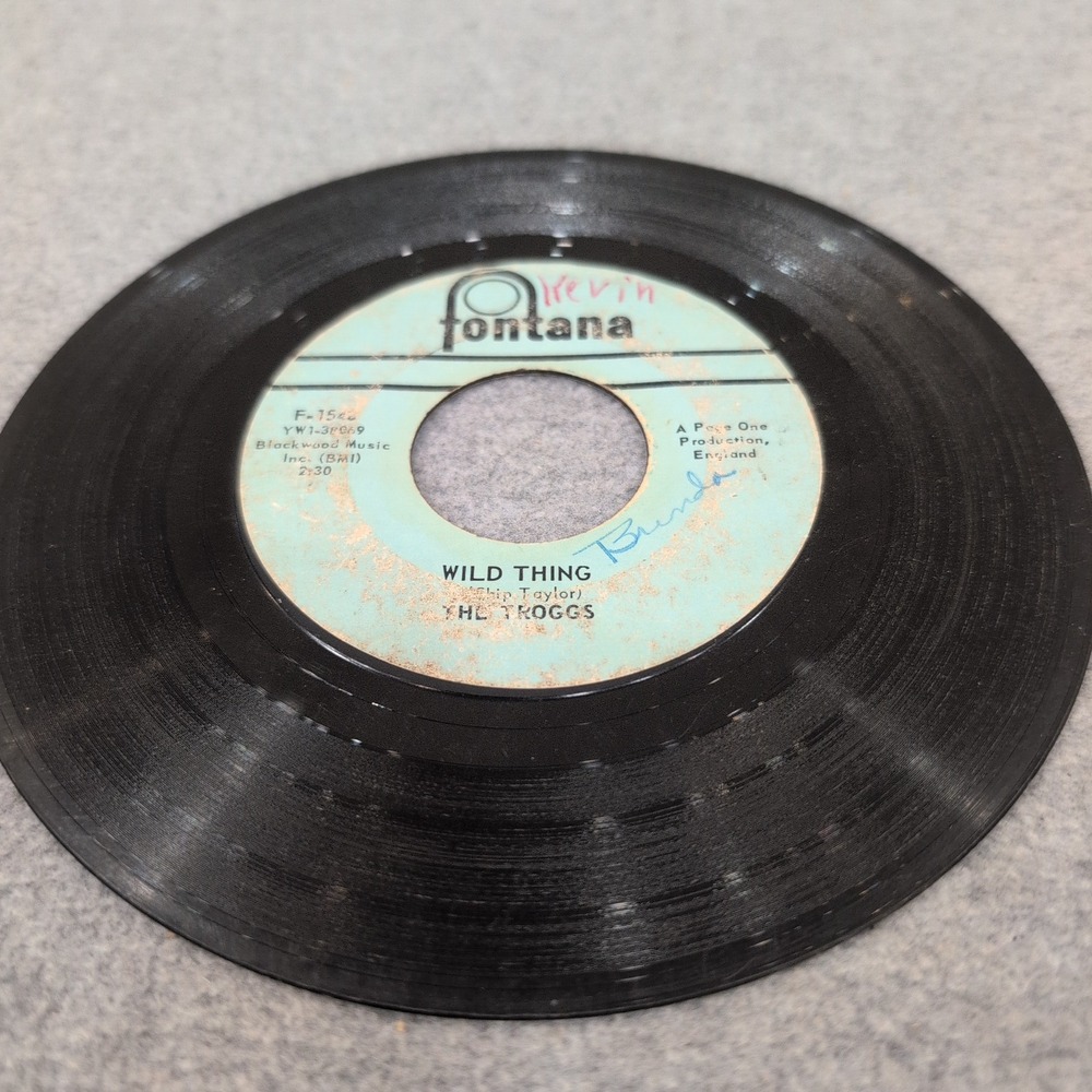 The Troggs Wild Thing From Home 45 RPM 7 Vinyl Single Fontana F-1548 1966 - Picture 4 of 4
